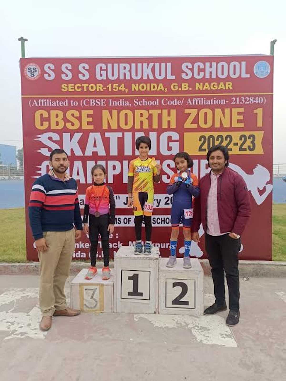 समृद्धि ने स्केटिंग में जीता स्वर्ण पदक